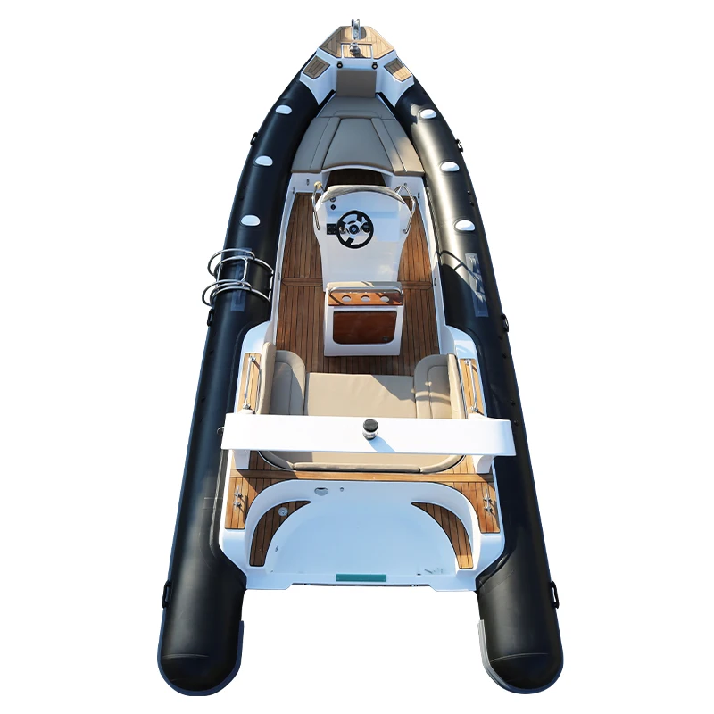 Haohai Raft Jet Sailing Rubber Small Bateau Center Console Aluminio New Pvc Racing Barcavetroresin Rib Boat For Entertainment
