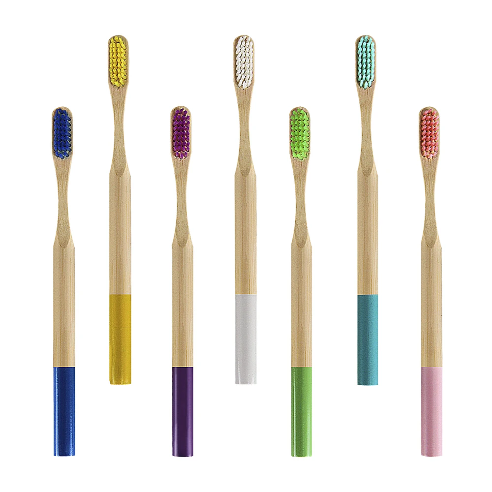 Eco Friendly Wholesale Charcoal Bamboo Toothbrush With Custom Logo And Packing