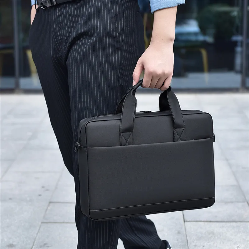 New Waterproof PU Leather Shoulder Business High Quality 13/14/15/16 Laptop Bag For Notebook Computer Sleeve Suitcase Briefcase