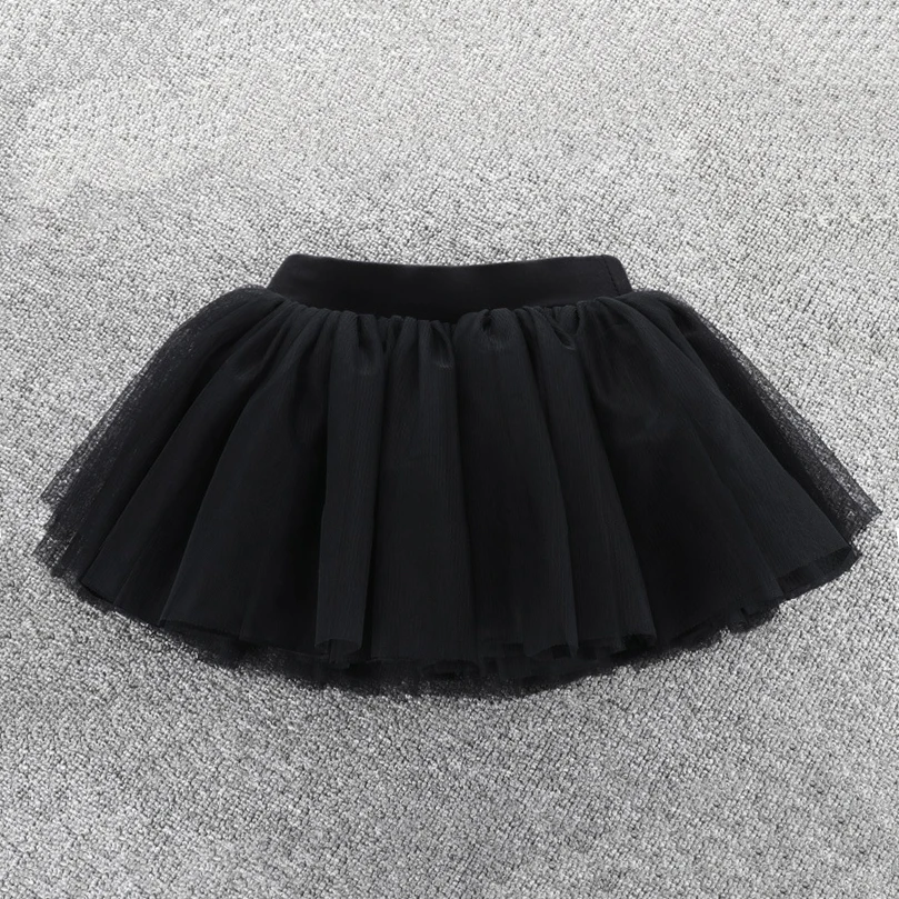 TT036 Four Layers Soft Tulle Mesh Girls Ballet Flare Dance Skirts Kids Teenage Girls Fluffy Tutu Skirts Princess Dance Wear Tutu