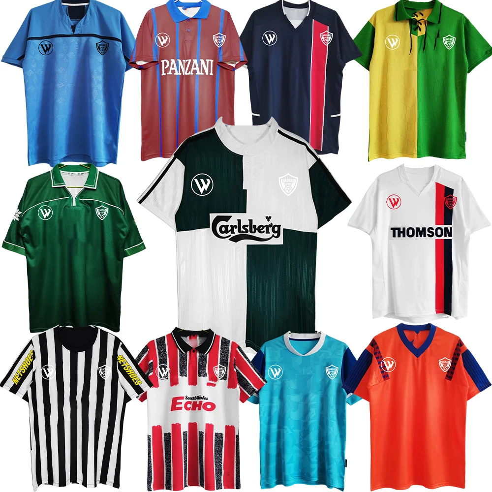 Thailand quality retro soccer jerseys retro football shirt vintage classic stripes soccer jersey retro football Jersey