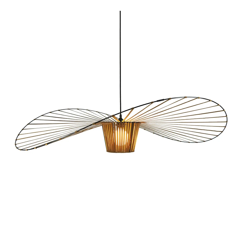 2021 new living room bedroom lamps modern minimalist personality straw hat chandelier