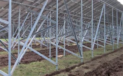 solar car port Hot sale Fast installation concrete flat roof solar panel roof racking system