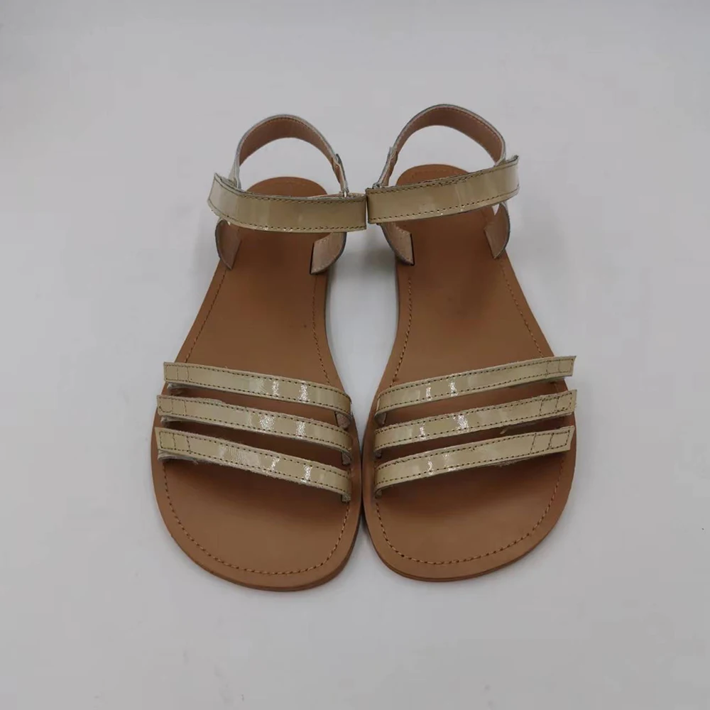 TipsieToes  Life Black Genuine Leather Casual Thong Fashion Women Barefoot Flat Sandal Women Shoes 2022 bigger size 46