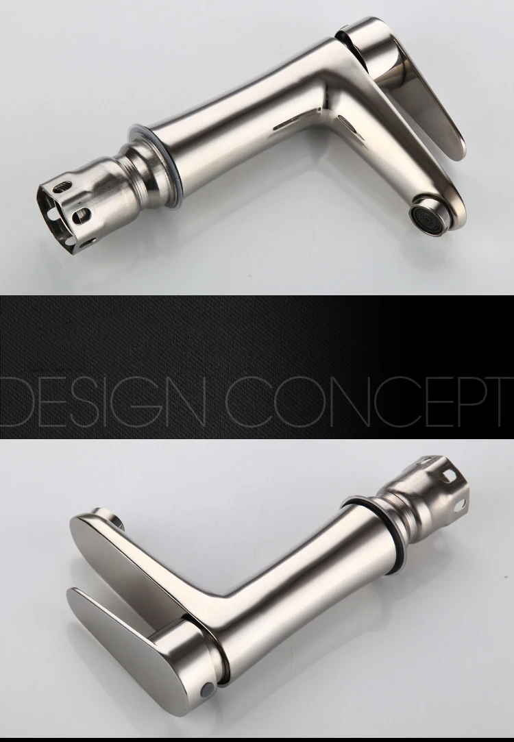 Chrome Face Basin Faucet Hot Sale Bathroom Taps And Mixers Single Handle Stainless Steel Wash Sink Tap