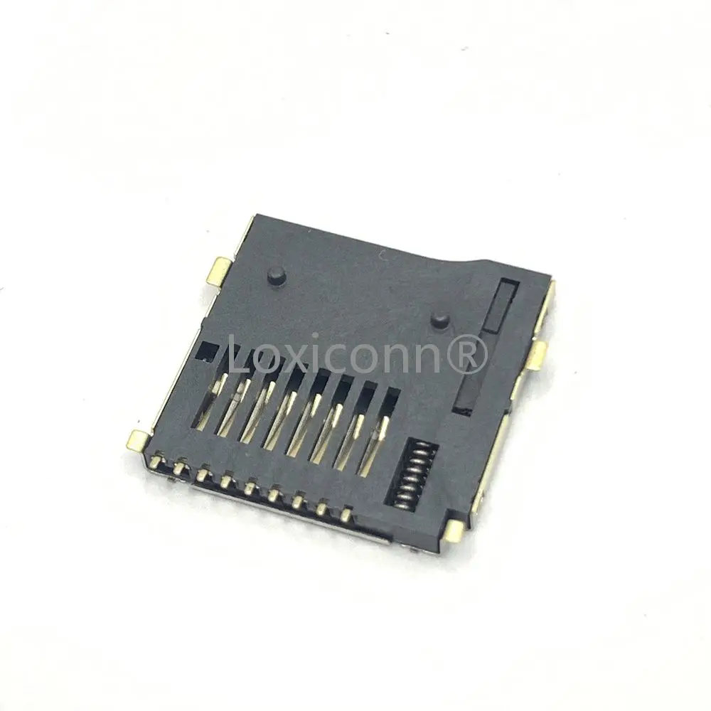 High quality LOXI brand TF connector mobile phone memory card holder push push type TF card slot