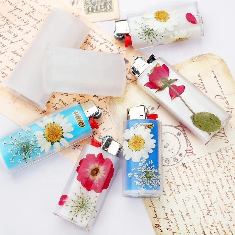 DIY Lighter Sleeve Protective Cover Resin Silicone Mold Lighter Case Moldes De Silicona
