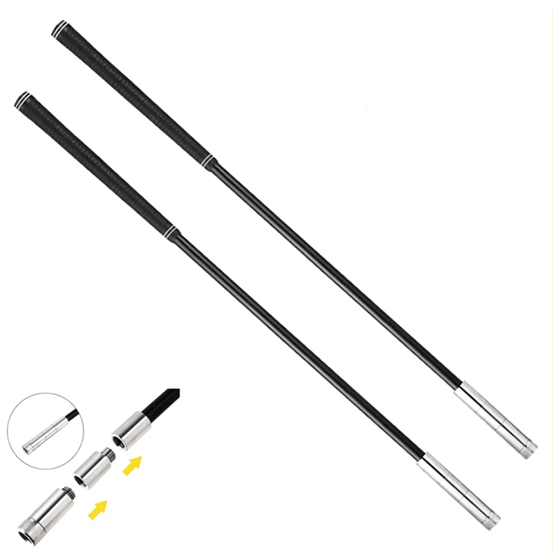 New Hot Wholesale correction stick graphite shaft stainless Adjustable Clubs with 3 Weights Tempo Golf Swing Speed Trainer
