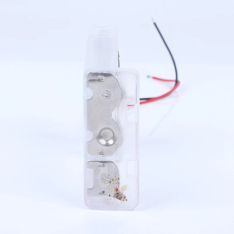 High Quality 3 AA Transparent Battery Holder/Case/Box with Cover and Switch AA Battery Holder with Wire