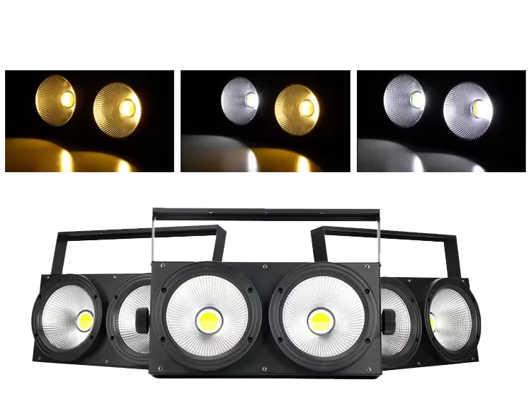 Hongrui Dmx Strobe Warm Cold White 2x100w 2 Eyes Led Audience Blinder Light 4x100w 4 Eyes Led Cob Blinder
