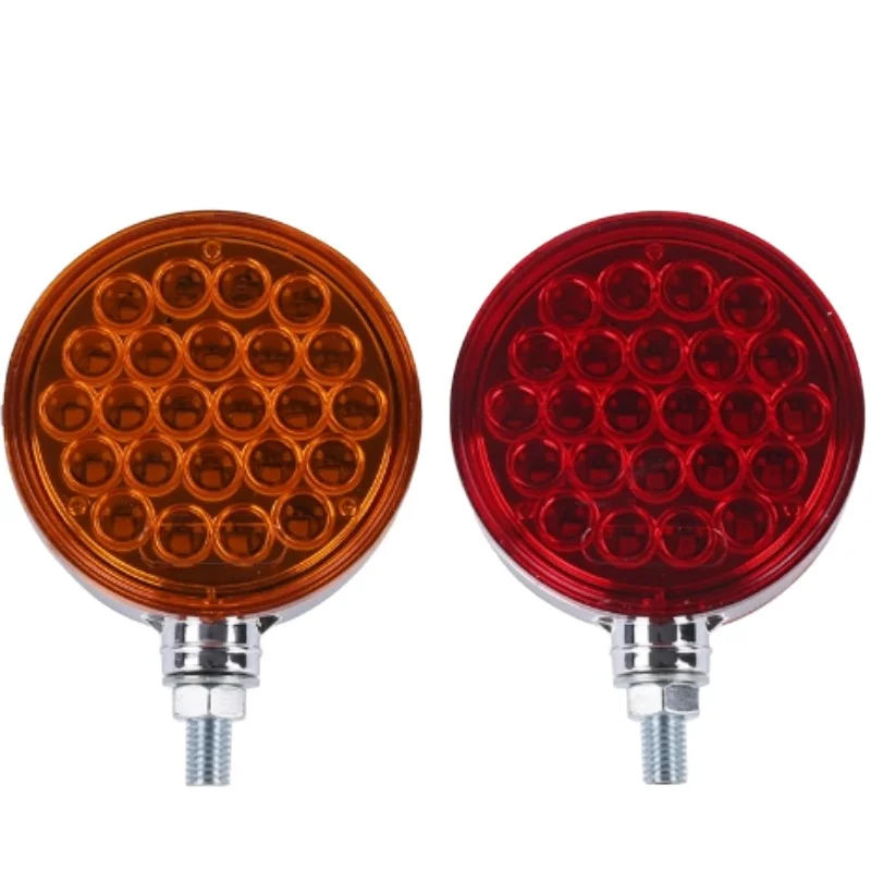 Wholesale Price Truck Trailer 24LED 12-24V Double Side Red Amber Warning Light Signal Side Lights