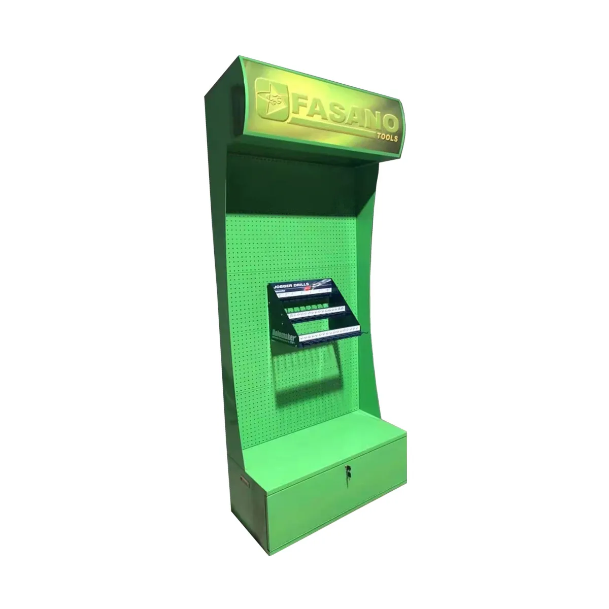 Famous Manufacturer Metallic Pegboard Shelves Hooks Bracket Holders Hardware Tool Display Stand With Perfect Quality