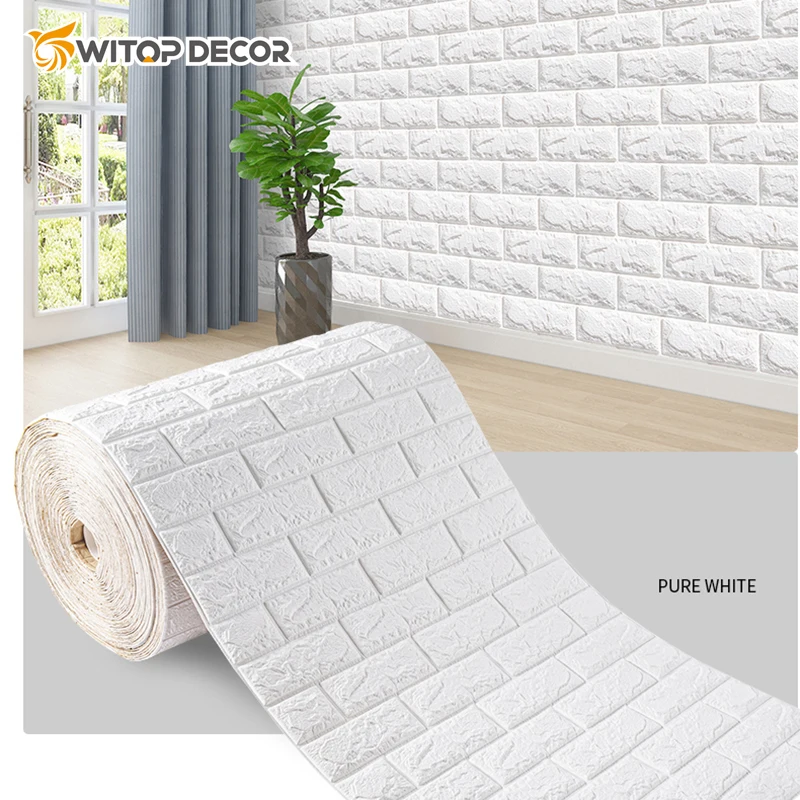 China Factory Self-adhesive Brick Pattern 3d Pe Foam Wallsticker For Living Room