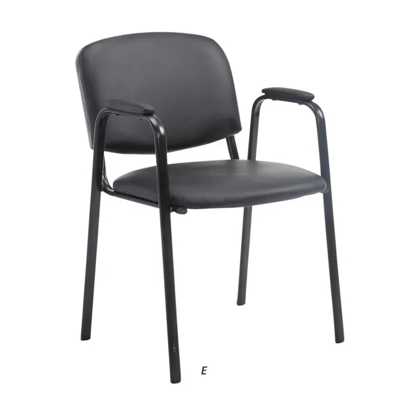 Хит продаж, штабелируемые стулья для школьного обучения с металлическим каркасом, кожаный стул для конференц-зала с подлокотником