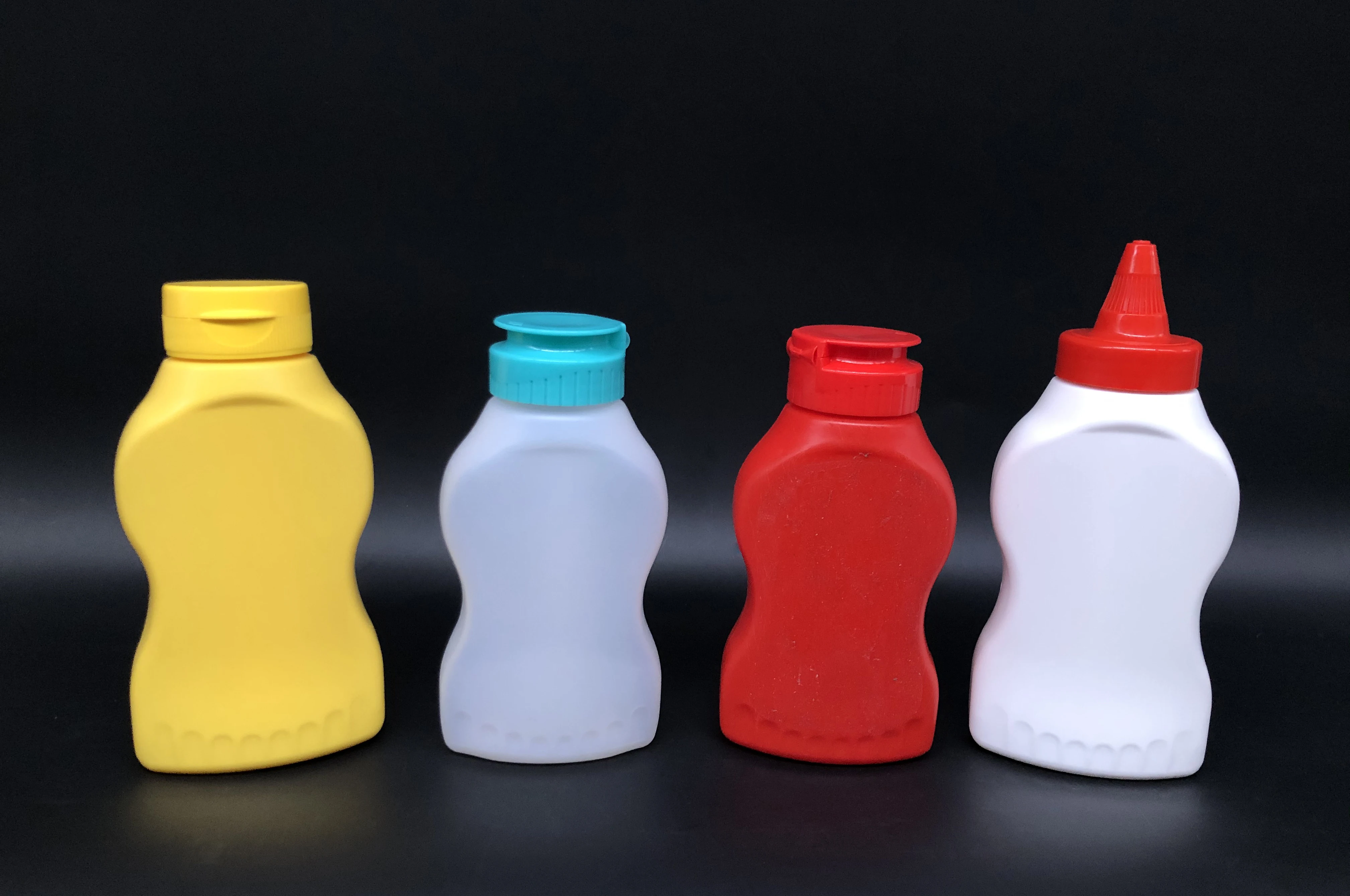 200ml Flip Top Lid Squeeze Bottle Plastic Sauce Honey Ketchup Bottle with Spout Nozzle