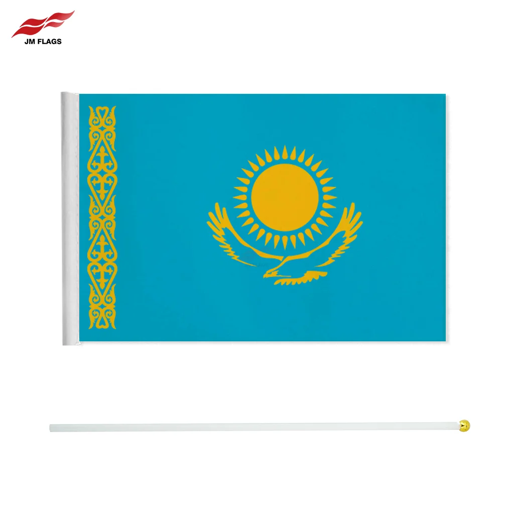 Top-ranked Products Kazakhstan Hand Waved Flag 20*28cm Countries Flag