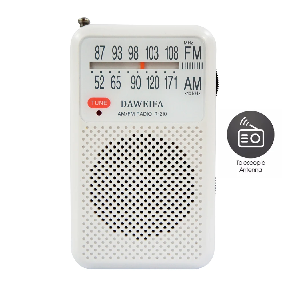Длительный срок службы на батарейках мира Карманный Радио Портативный AM FM радио приемник для