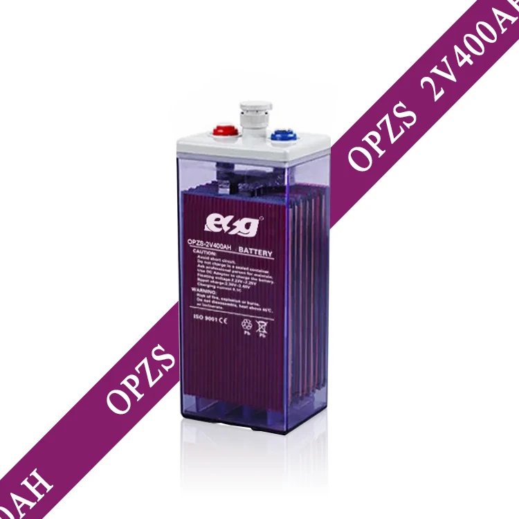 Свинцово-кислотные солнечные батареи ESG 2 вольт 2000 ампер-час 500 800 1000 1500 утопленная трубчатая гелевая батарея