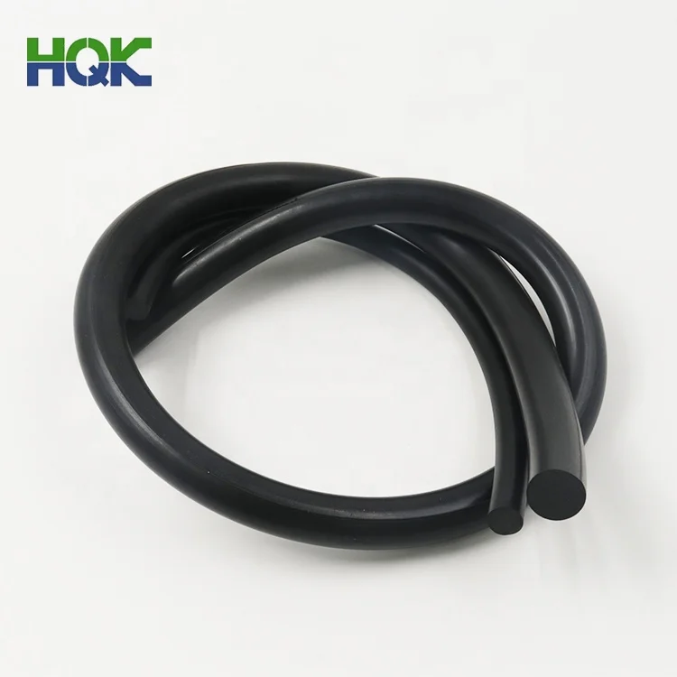 Round blackdurable nbr epdm rubber seal strip profile cords