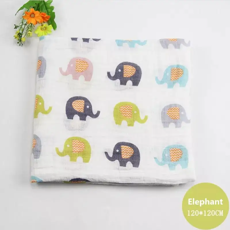 New design 70% bamboo 30% cotton baby 2 layers baby blanket gauze soft swaddle for newborn baby fabric