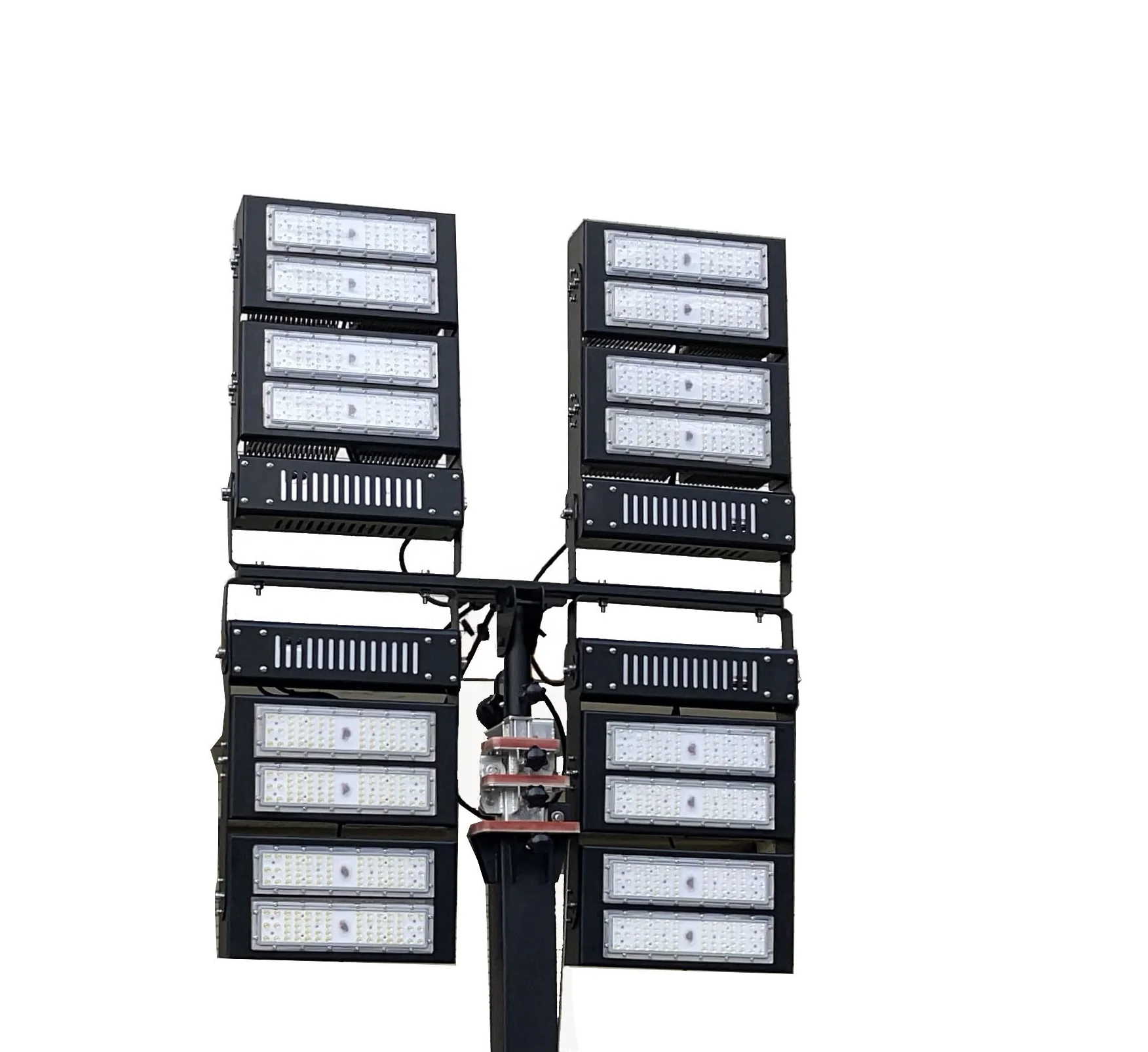 4m 6m 9m 12m 15m High power LED mobile light tower 5000w 1000w telescopic portable Hydraulic Mast Light Tower high mast
