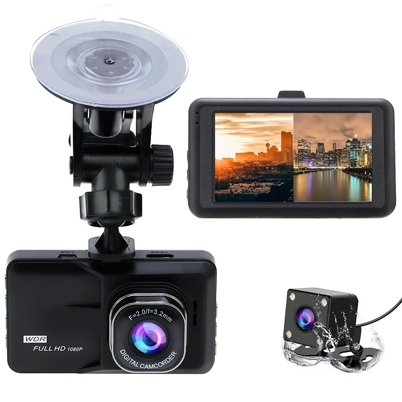 Оптовая продажа 1080P 3 дюймов автомобиля зеркало со встроенным видеорегистратором 1080P Автомобильная камера ночного видения камера приборной панели