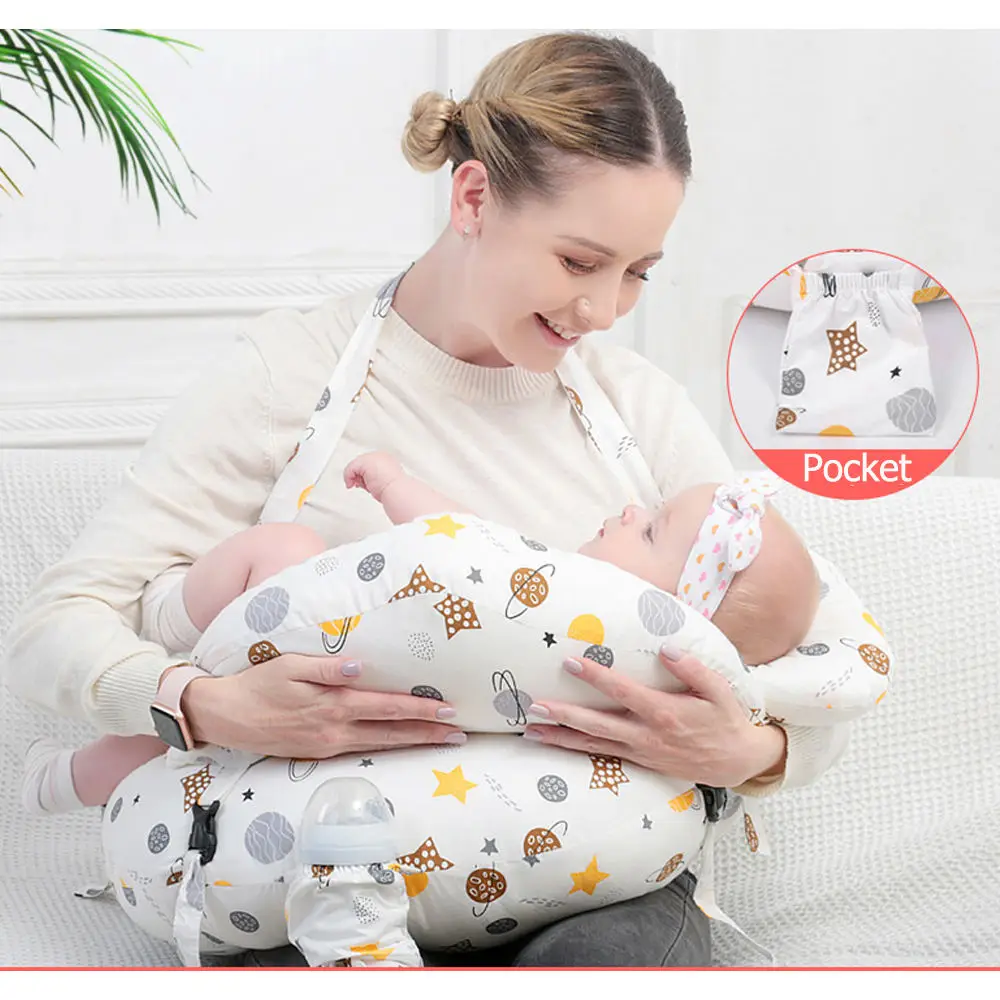 U shape mon lactation baby head protection nursing pillow avoid babies choking for breast milk