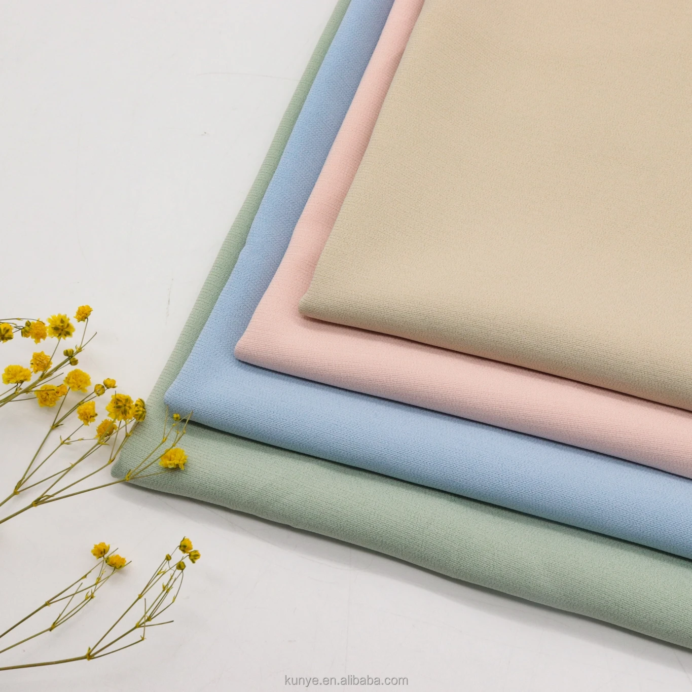 KUNYE thick winter coat soft crossover NAIA cellulose acetate fabric for suits