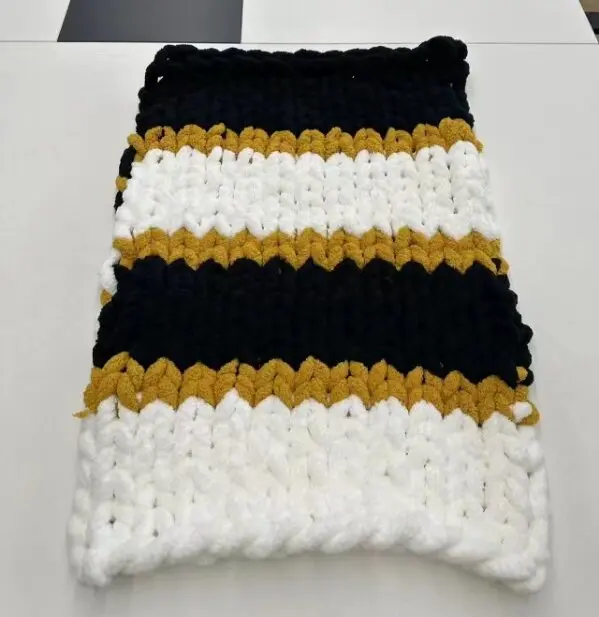 custom personalized chunky 100% organic knitted handmade blanket for kids