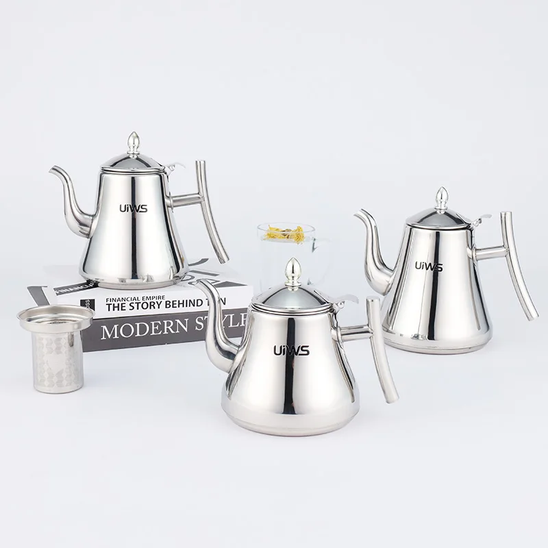 Hot Sale Tea Kettle Stainless Steel Coffee Kettle With Filter Serving Arabic Kettle