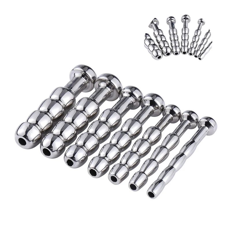 Stainless Steel Urethral Plug Dilator Metal Catheter For Male Mastuburator Butt Plug Penis Inserts Stimulation Horse Eye Stick