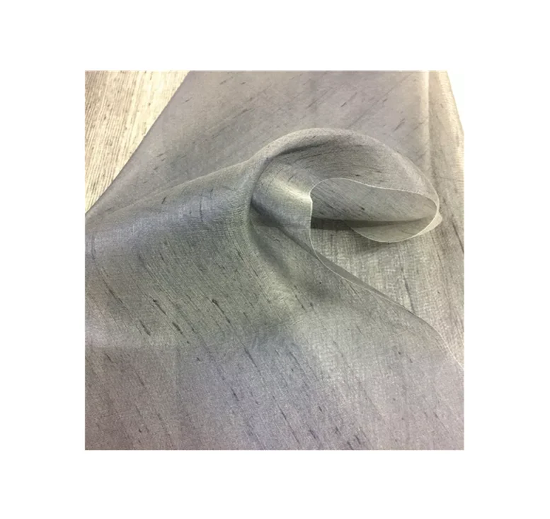 100% Шелковая окрашенная тканая ткань Dupinon из органзы