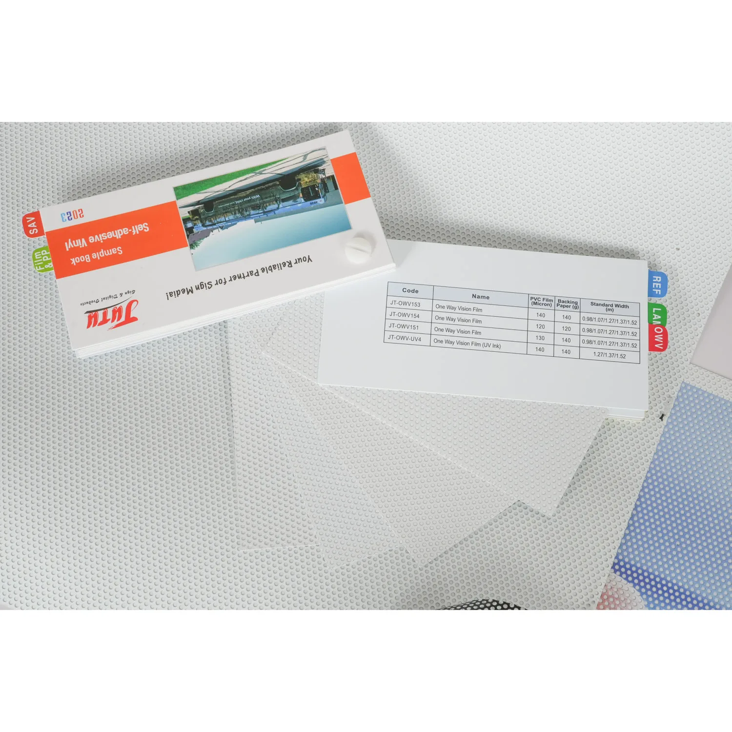 Perforated Self-Adhesive Vinyl Window Film One Way Vision Privacy Wrap Roll for Inkjet Printer 120GSM 42 Inch x 165