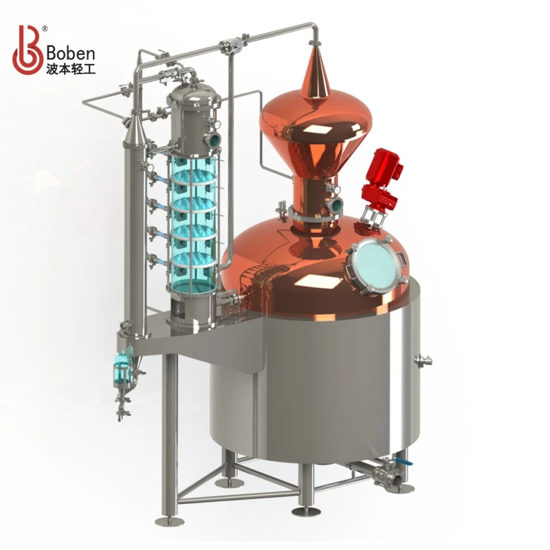 200L Commercial Red Copper Distiller Vodka Wine Steamer Fruit Wine RoastingEquipment Stainless Steel Wine Steamer