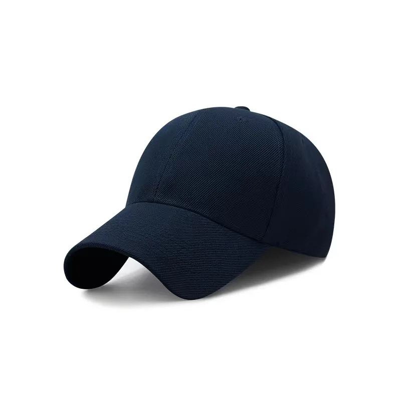 New Trend Embroidered Custom Logo 100% Cotton Sports Baseball Cap Street Style Six-Panel Hat with Common Fabric Feature