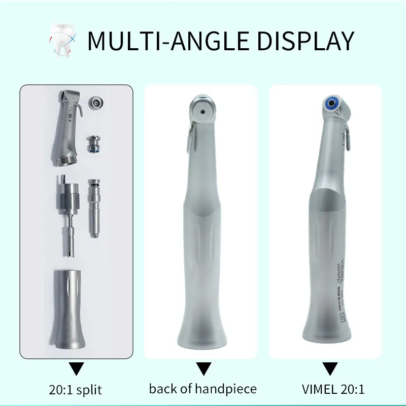 Dental Surgery Implant Handpiece 20:1 Reduction Contra Angle Dental Slow Speed Handpiece