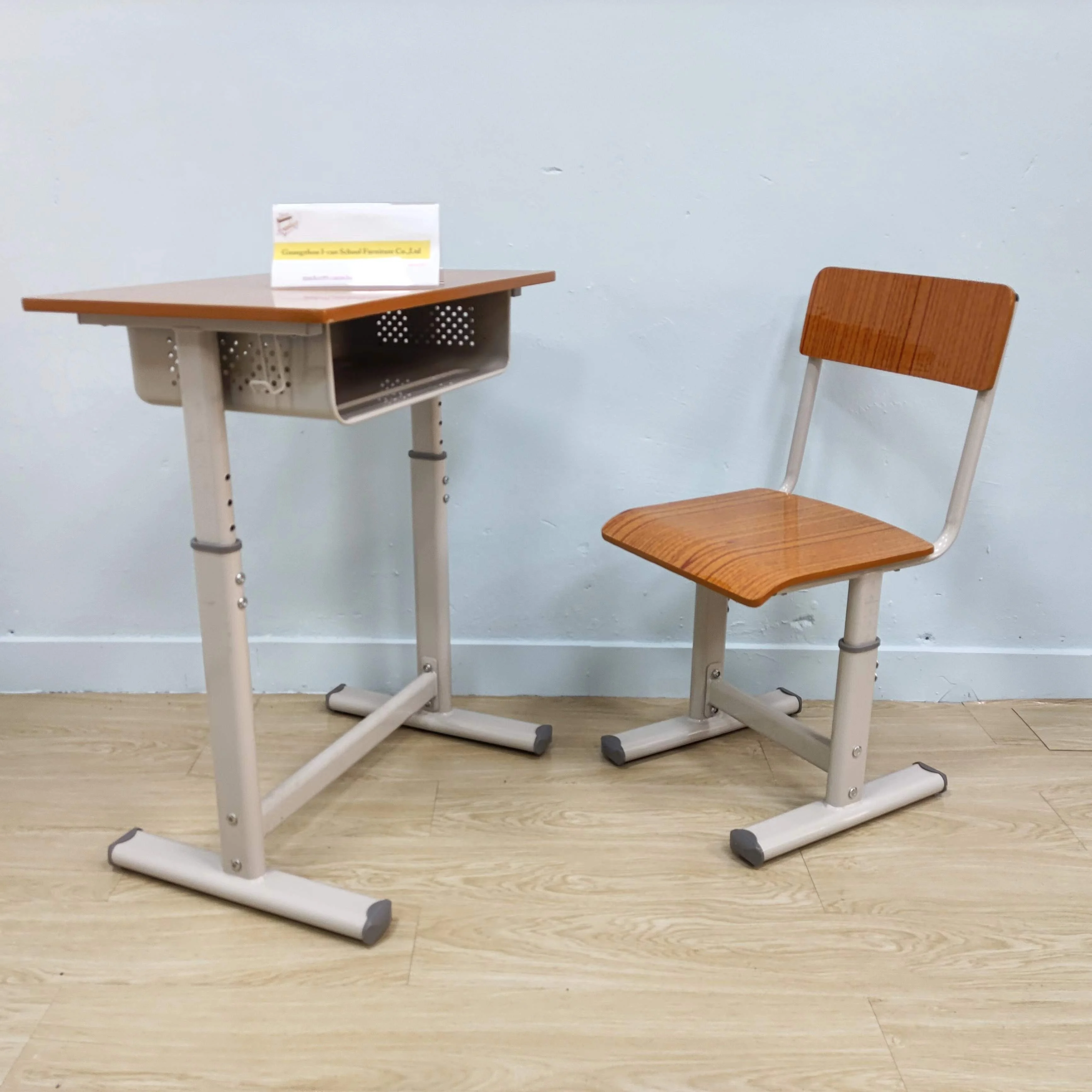 Factory Wholesale School Furniture single Bench Student Desk And Chair Set Reading Table Education Furniture