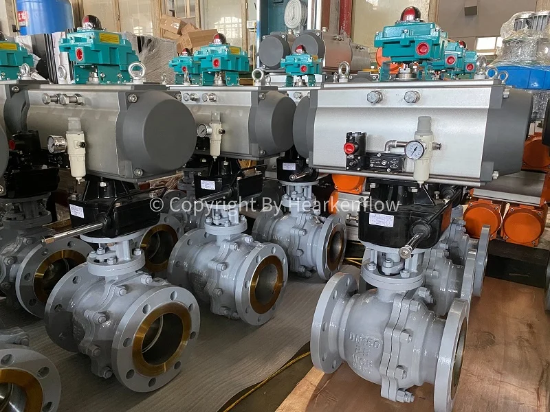Manufacturer Aluminum Double Acting Spring Return Rotating Valve Pneumatic Actuator for ball valve butterfly valve