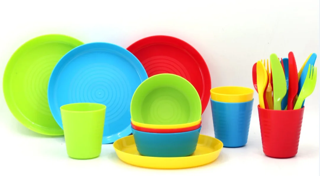 13431 Plastic tableware round PP dinnerware plastic dinner plates