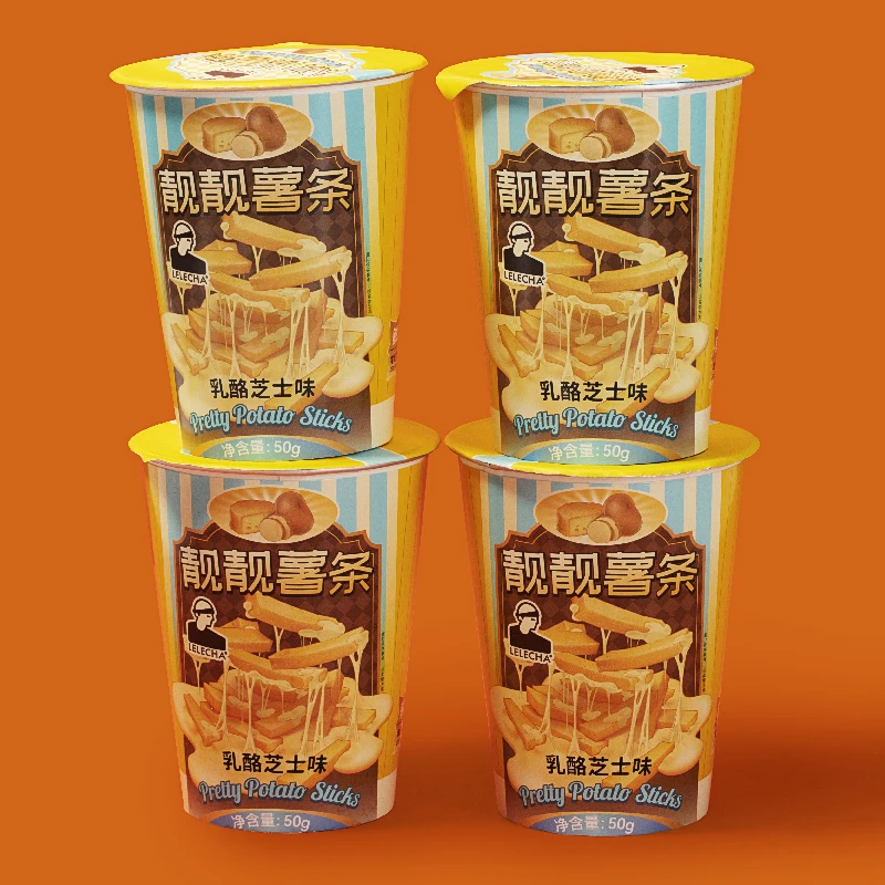 French Fries Korean Style Potato Chips Super Cheese Flavour not Frozen Foods