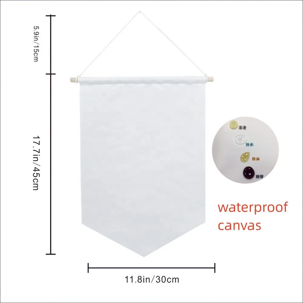 Outdoor High Quality Customize printed decorations New style canvas Oxford flagcamping atmosphere wind rope flag tent flag