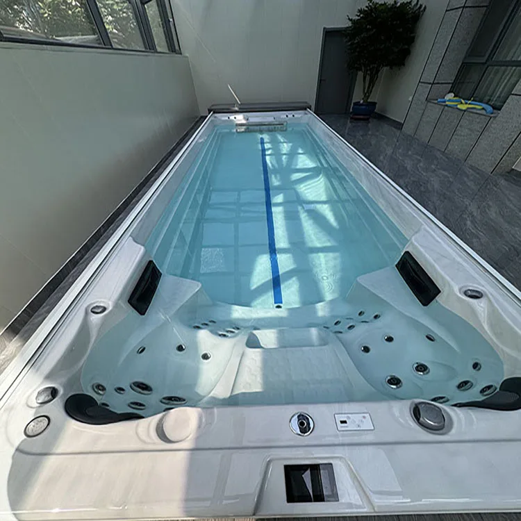2 person endless swim spa pool outdoor self-cleaning circulation and whirlpool function swim spa pool