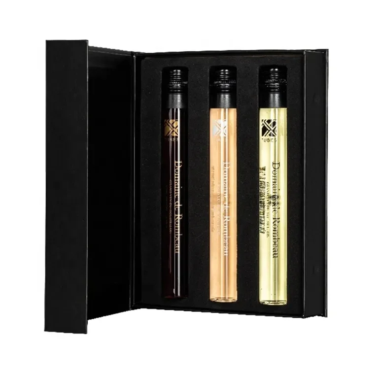 Custom Tequila Luxury Spirit Drink Champagne Liquor Whisky Red Wine Tasting test tube Glass Bottle Gift Packaging Box