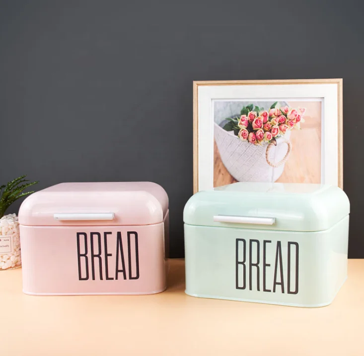Bread Box for Kitchen Countertop, Large Bread Bin for 2 Loaves English Muffins, Baked Goods Bread Organizer