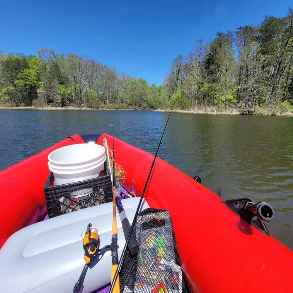 Solar Marine 8.8ft Inflatable Dinghy Fishing Boat Transom Sport Tender Kayak Speed Rowing Canoe Rescue Yacht with Paddles