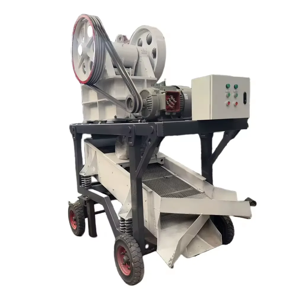 Diesel jaw crushers are used in gold mining