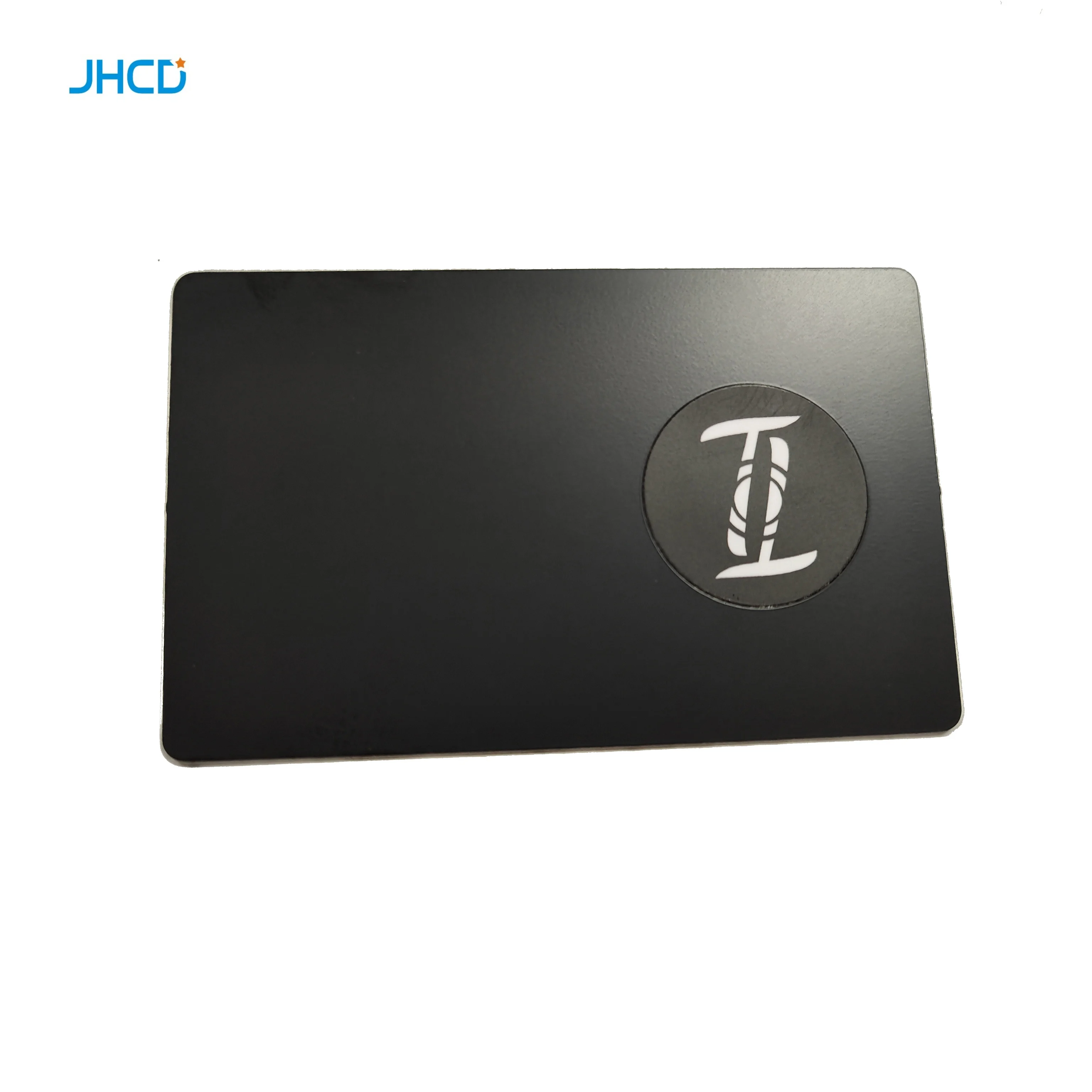 Программируемая черная чип Скрытая Бизнес nfc металлическая карта для