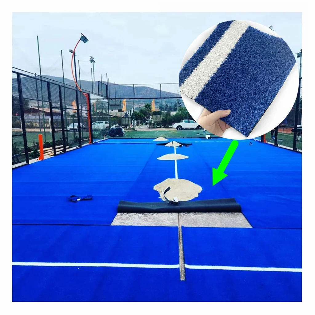 WPT Padel Tennis Grass Court Panoramic Indoor Outdoor Sport Court with Steel and Glass Material Padel Court