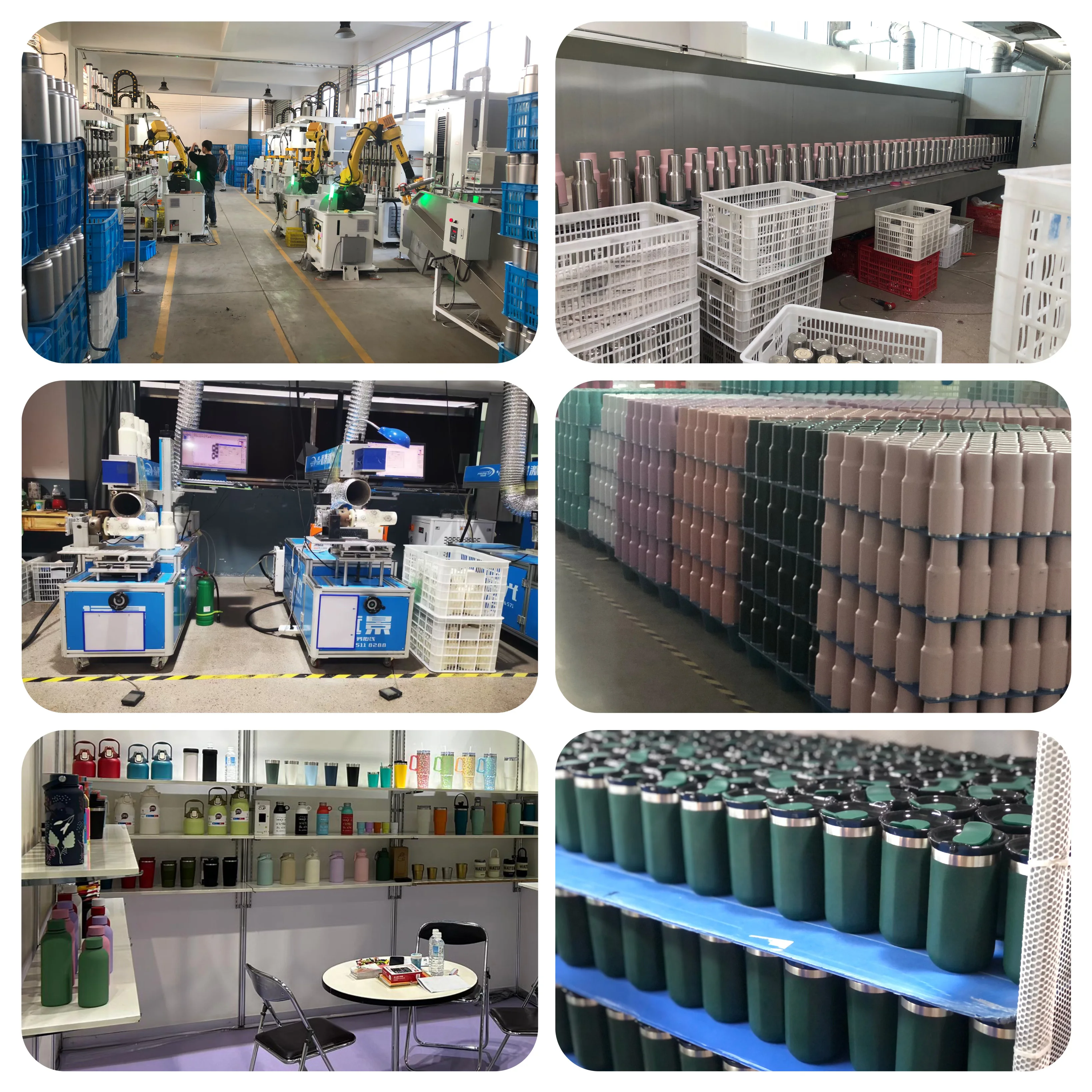 Custom Logo Portable Eco Travel Coffee Mug Leak Free 400ML Double Wall Stainless Steel Vacuum Coffee Travel Mug  Water Bottle