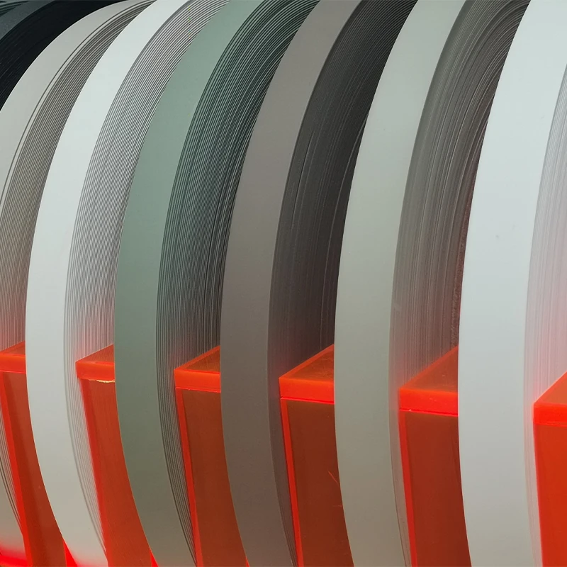 PVC high gloss edge banding furniture, high-end cabinets can add logo specifications, multiple colors to choose from